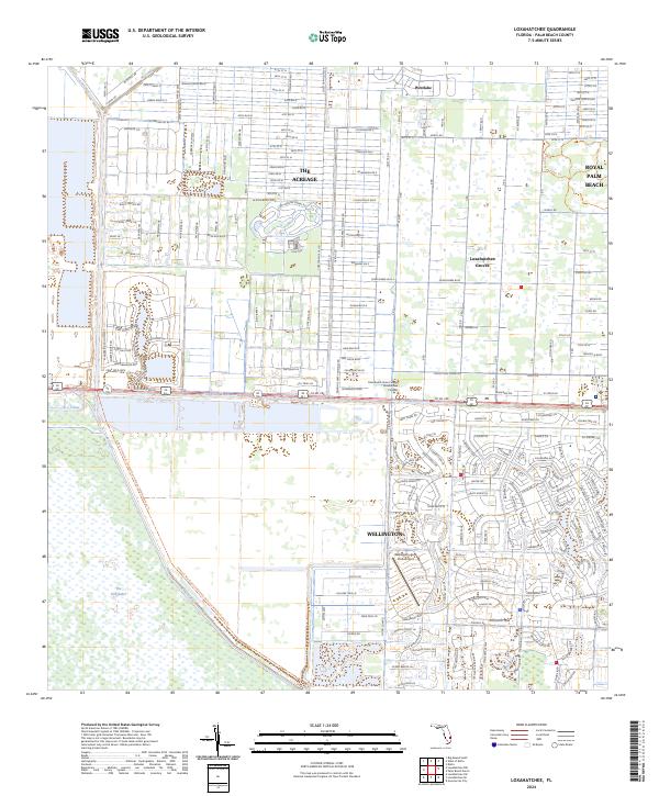 Loxahatchee, FL — USGS 7.5-minute topo (2024)