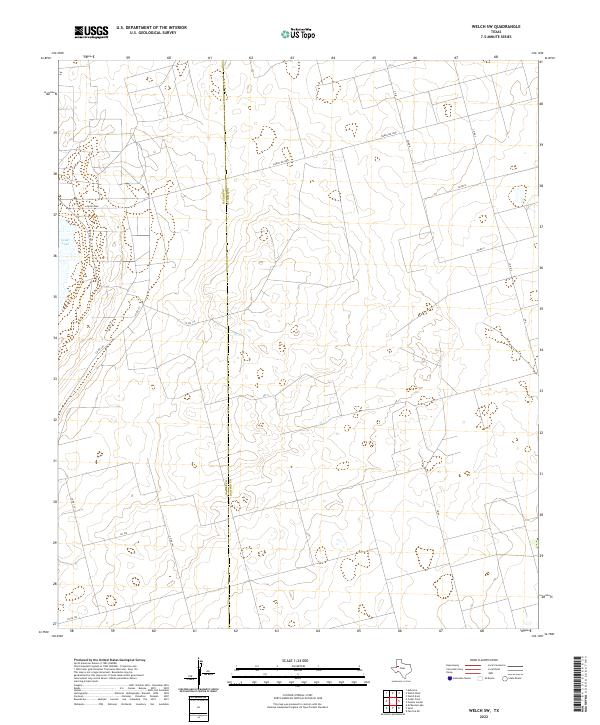 Welch SW, TX — USGS 7.5-minute topo (2022)