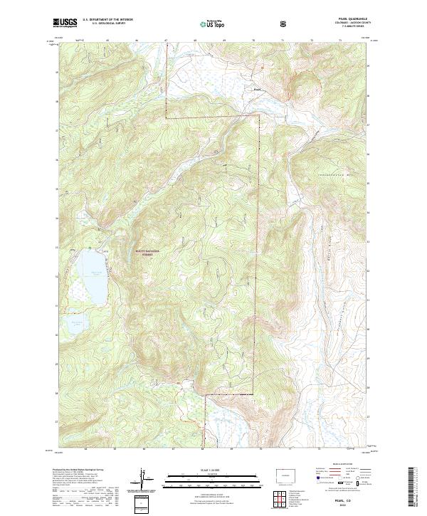 Pearl, CO — USGS 7.5-minute topo (2022)