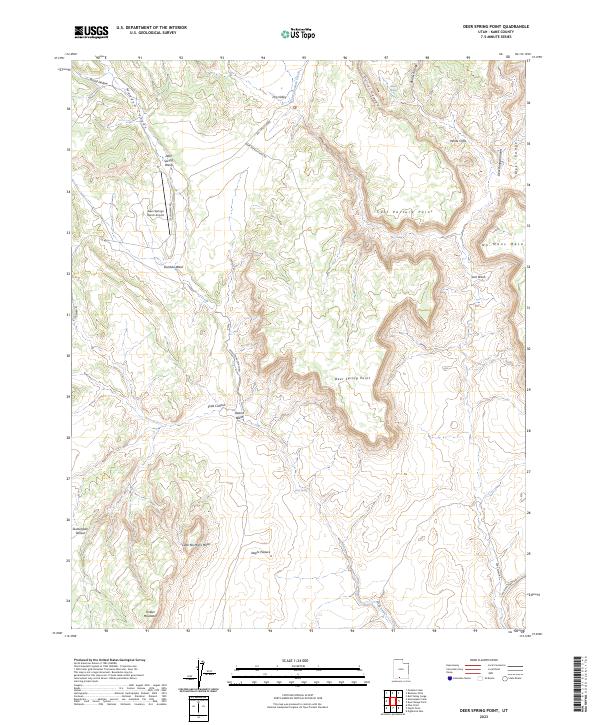 Deer Spring Point, UT — USGS 7.5-minute topo (2023)