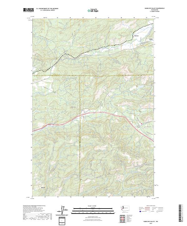 Kamilche Valley, WA — USGS 7.5-minute topo (2023)