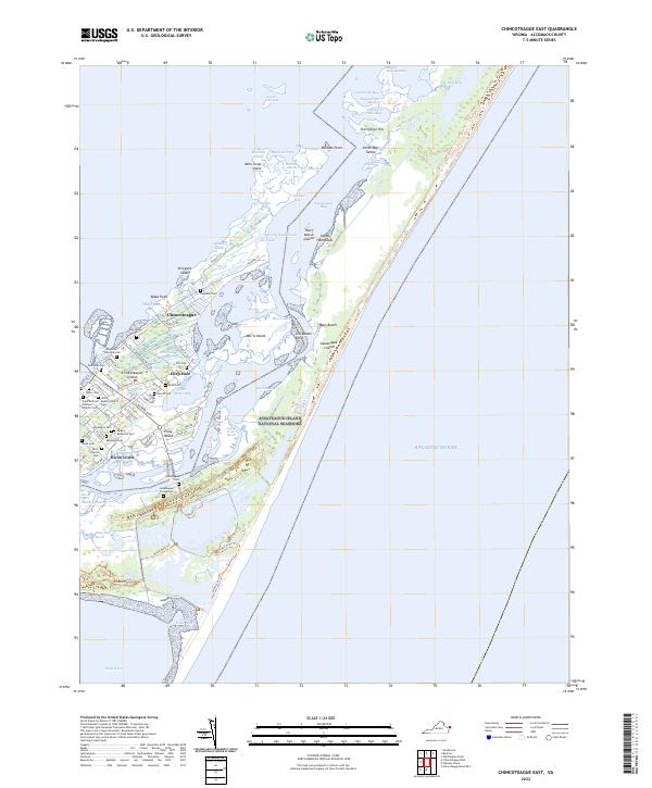 Chincoteague East, VA — USGS 7.5-minute topo (2022)