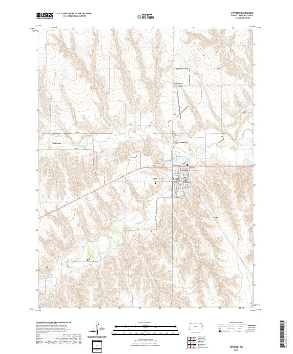Atwood, KS — USGS 7.5-minute topo (2022)
