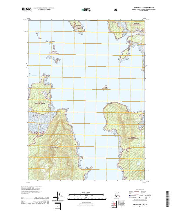 Petersburg D-6 SW, AK — USGS 7.5-minute topo (2021)