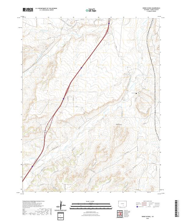 Verde School, CO — USGS 7.5-minute topo (2022)
