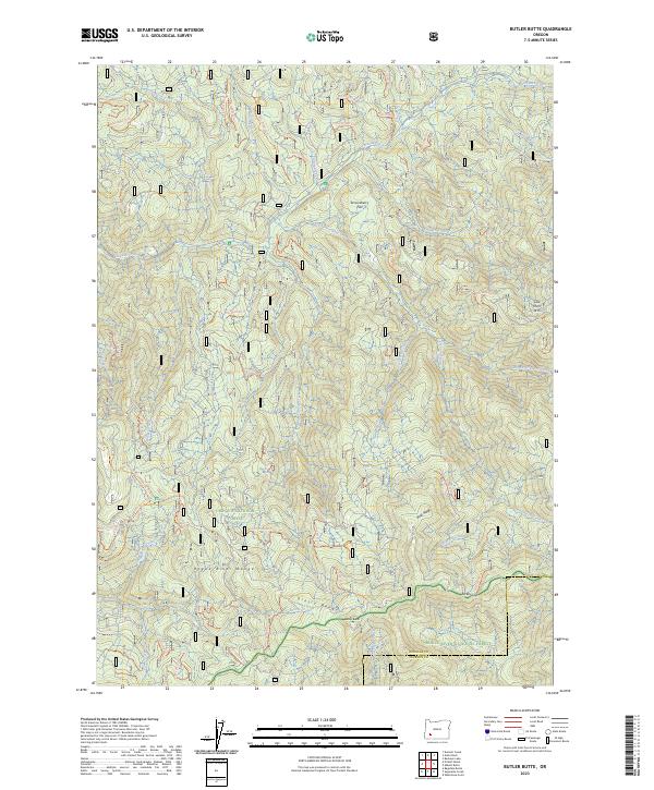 Butler Butte, OR — USGS 7.5-minute topo (2023)