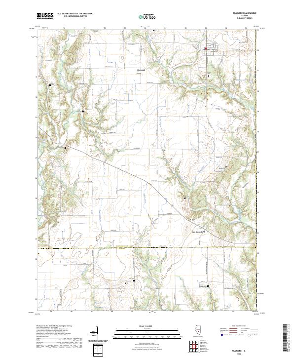 Fillmore, IL — USGS 7.5-minute topo (2024)