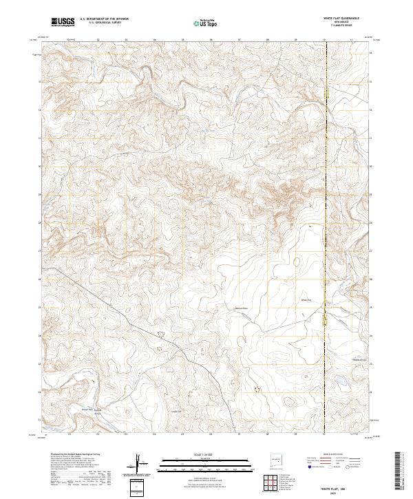 White Flat, NM — USGS 7.5-minute topo (2023)
