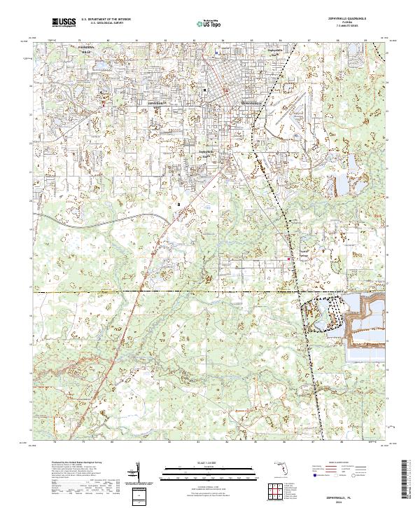 Zephyrhills, FL — USGS 7.5-minute topo (2024)