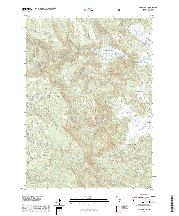 Coleman Point, OR — USGS 7.5-minute topo (2023)
