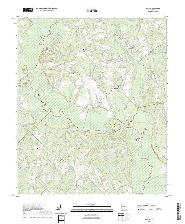 Lothair, GA — USGS 7.5-minute topo (2024)