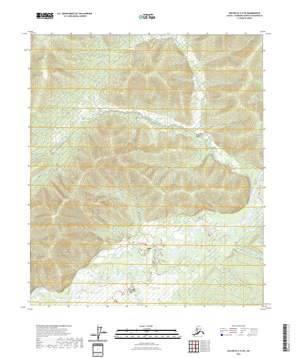 Big Delta C-5 SW, AK — USGS 7.5-minute topo (2024)