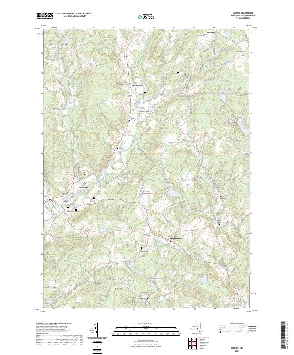 Morris, NY — USGS 7.5-minute topo (2023)