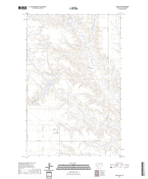 Todd Lakes, MT — USGS 7.5-minute topo (2024)