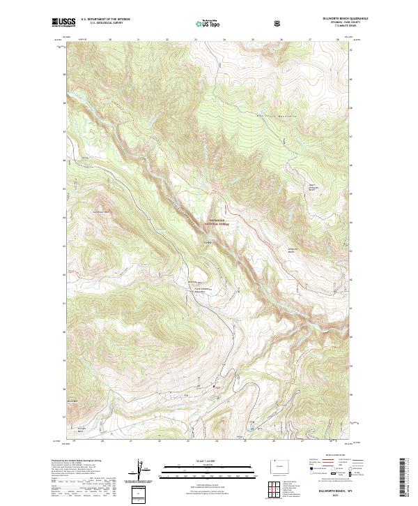 Dillworth Bench, WY — USGS 7.5-minute topo (2021)