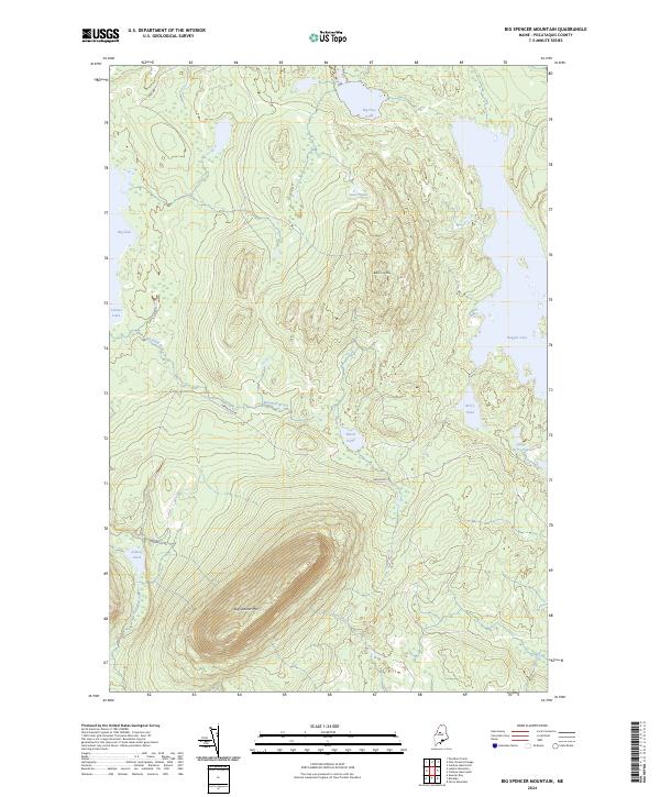 Big Spencer Mountain, ME — USGS 7.5-minute topo (2024)