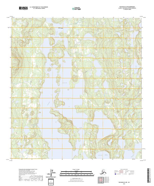 Gulkana B-6 NE, AK — USGS 7.5-minute topo (2023)