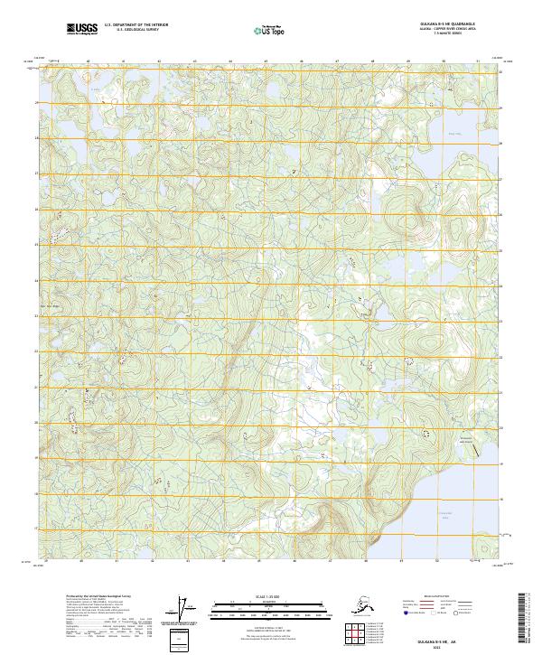 Gulkana B-5 NE, AK — USGS 7.5-minute topo (2023)