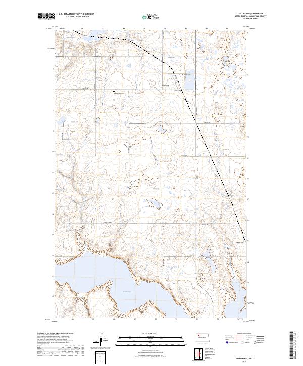 Lostwood, ND — USGS 7.5-minute topo (2024)