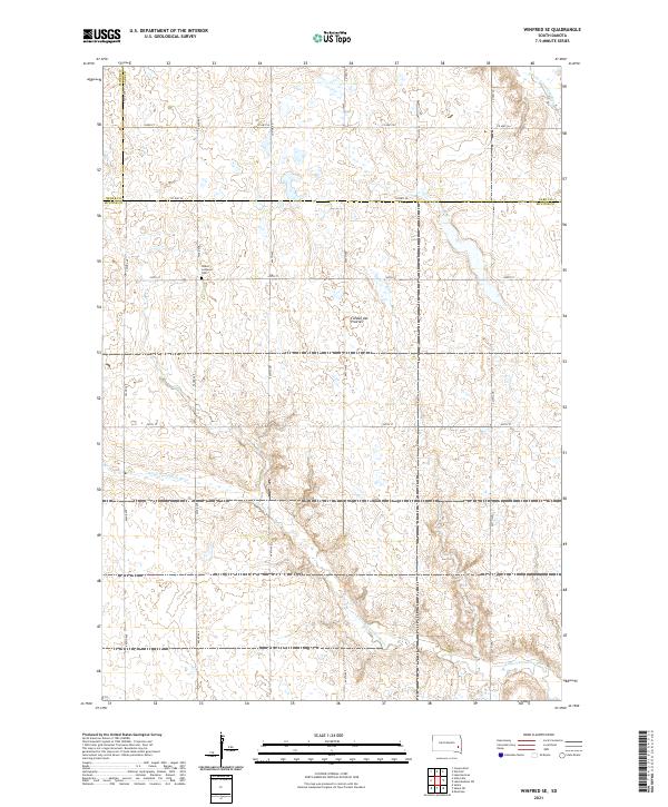 Winfred SE, SD — USGS 7.5-minute topo (2021)