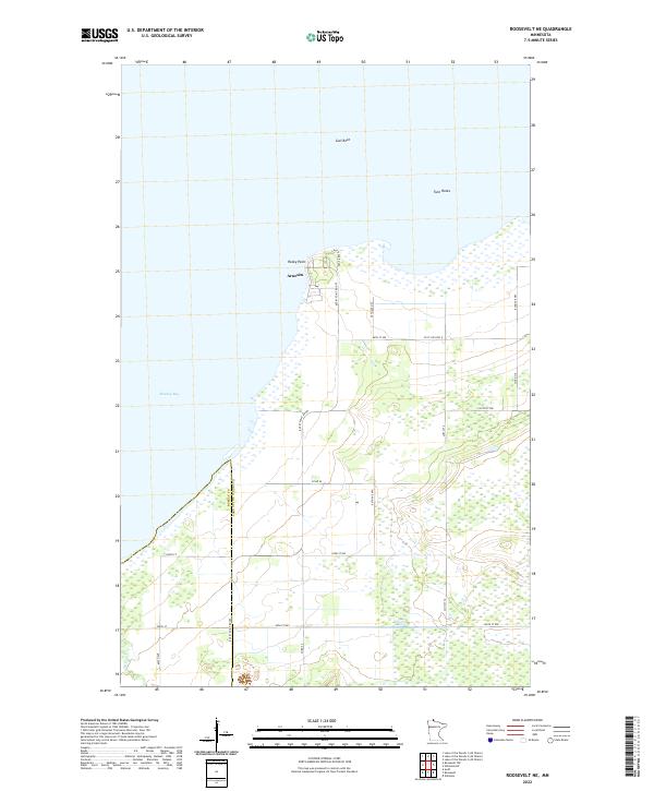 Roosevelt NE, MN — USGS 7.5-minute topo (2022)