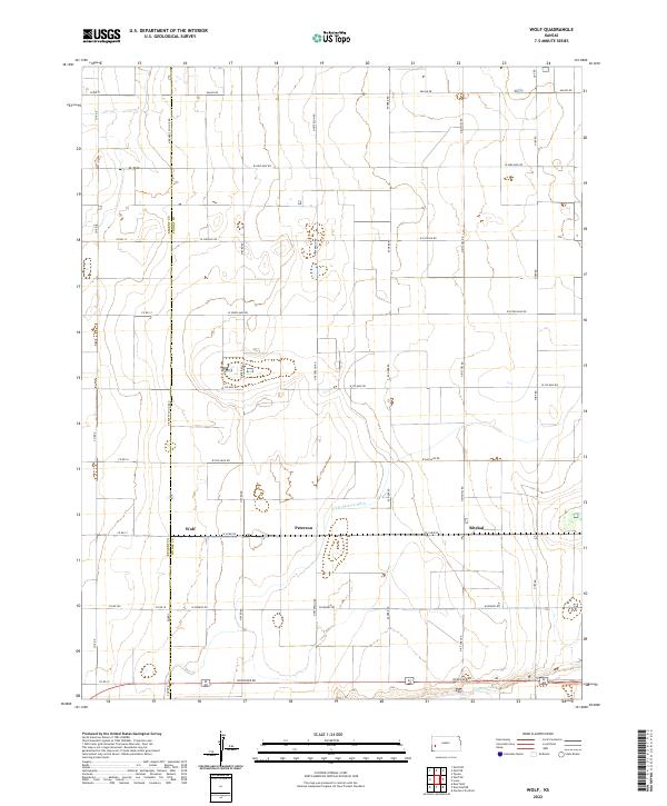 Wolf, KS — USGS 7.5-minute topo (2022)