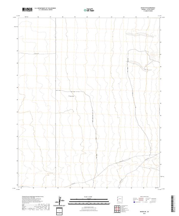 Bouse SW, AZ — USGS 7.5-minute topo (2021)