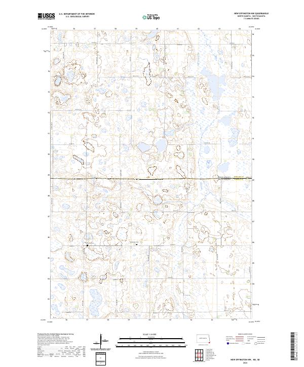 New Effington NW, ND-SD — USGS 7.5-minute topo (2024)