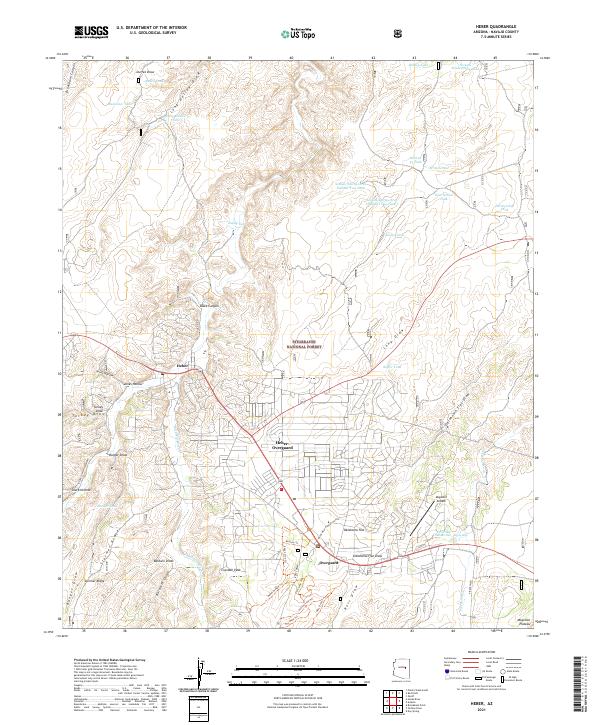 Heber, AZ — USGS 7.5-minute topo (2021)