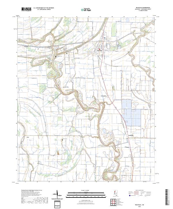 Ruleville, MS — USGS 7.5-minute topo (2024)