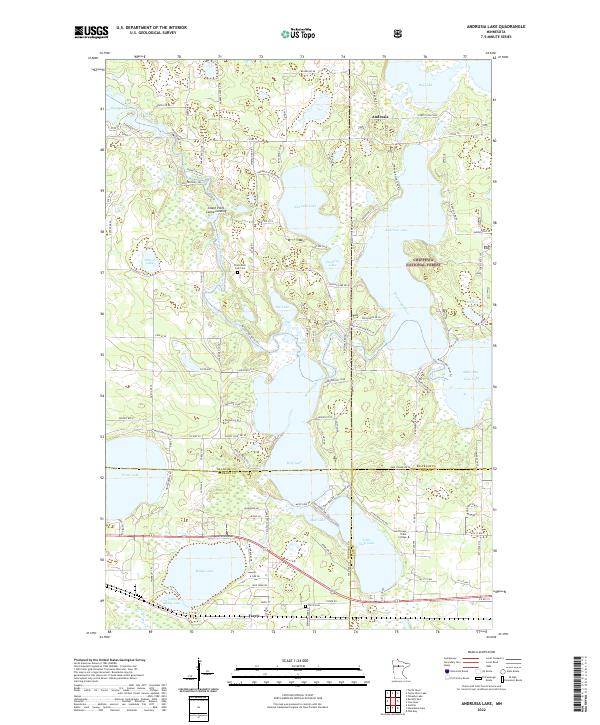 Andrusia Lake, MN — USGS 7.5-minute topo (2022)