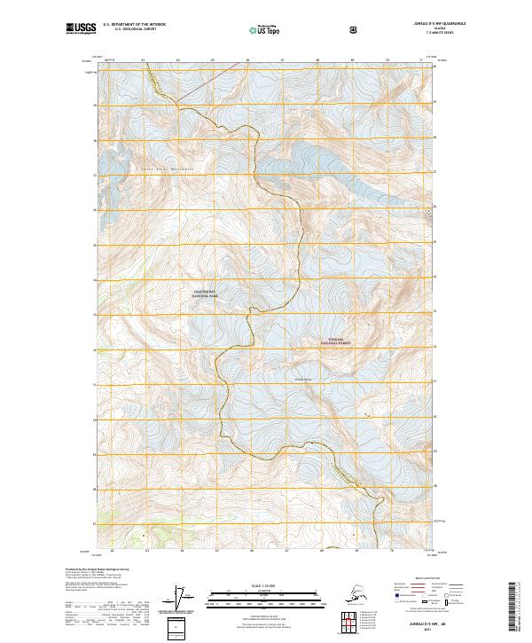 Juneau D-5 NW, AK — USGS 7.5-minute topo (2021)