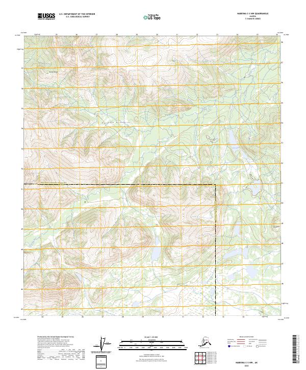 Nabesna C-3 NW, AK — USGS 7.5-minute topo (2023)
