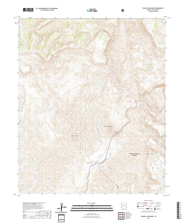 Picacho Colorado, AZ — USGS 7.5-minute topo (2021)