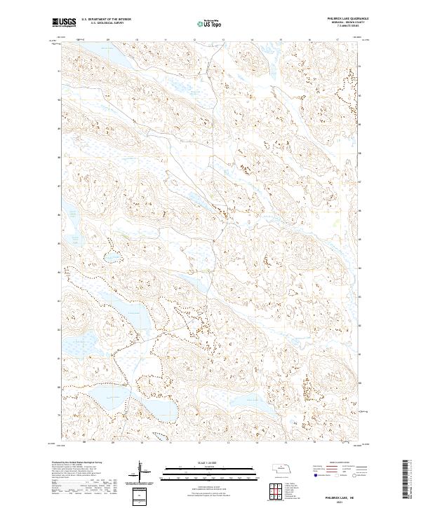Philbrick Lake, NE — USGS 7.5-minute topo (2021)