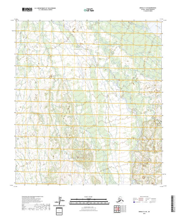 Denali C-4 SE, AK — USGS 7.5-minute topo (2023)