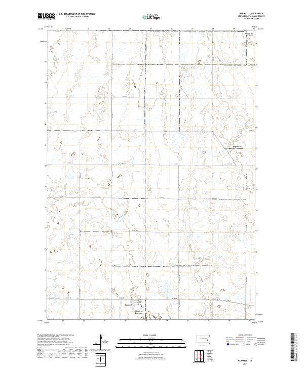 Roswell, SD — USGS 7.5-minute topo (2021)