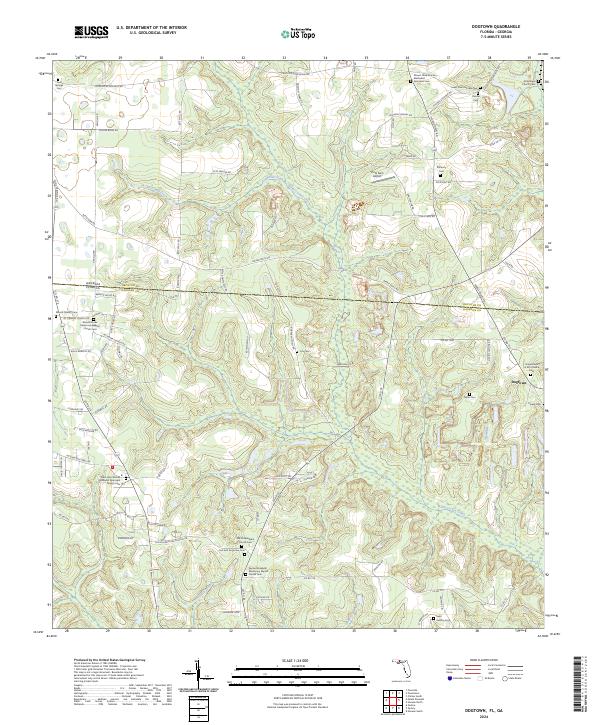 Dogtown, FL-GA — USGS 7.5-minute topo (2024)