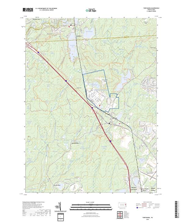 Tobyhanna, PA — USGS 7.5-minute topo (2023)