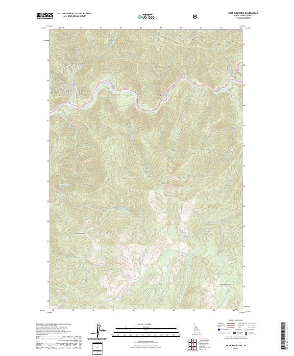 Bear Mountain, ID — USGS 7.5-minute topo (2024)