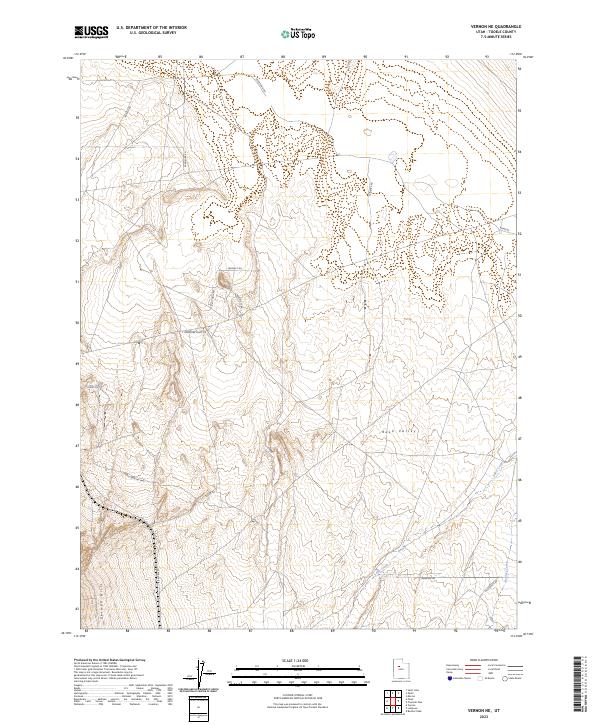 Vernon NE, UT — USGS 7.5-minute topo (2023)
