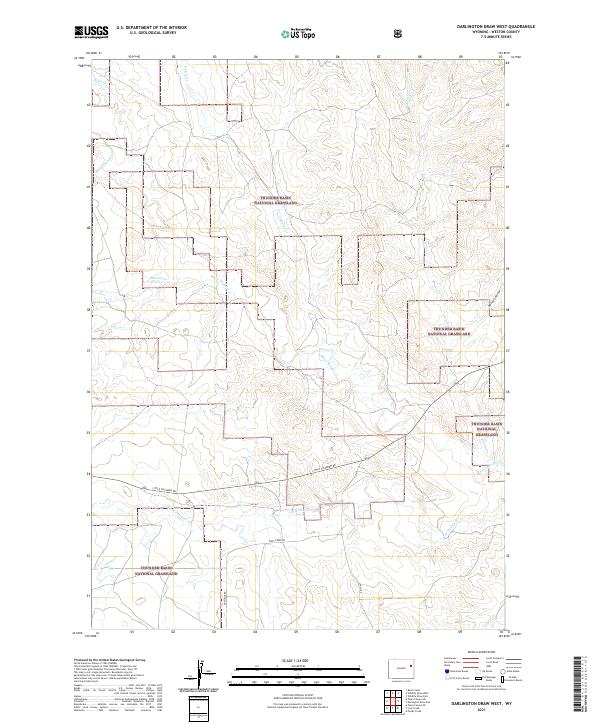 Darlington Draw West, WY — USGS 7.5-minute topo (2021)