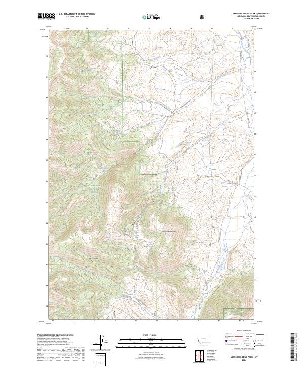 Medicine Lodge Peak, MT — USGS 7.5-minute topo (2024)