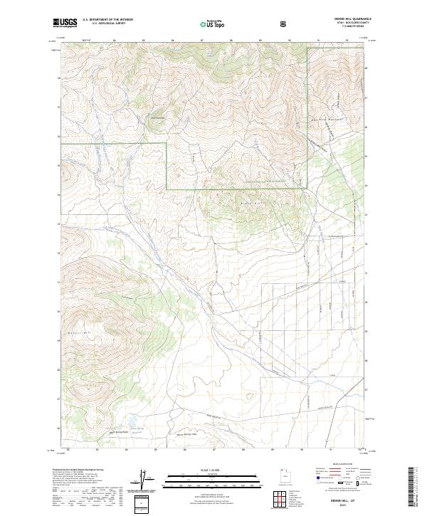 Dennis Hill, UT — USGS 7.5-minute topo (2023)