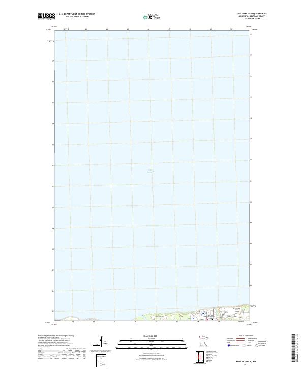 Red Lake OE N, MN — USGS 7.5-minute topo (2022)