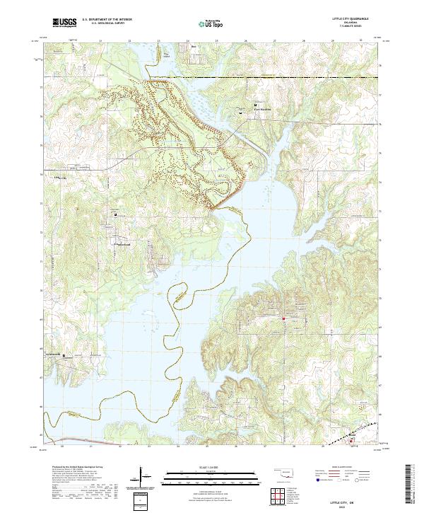 Little City, OK — USGS 7.5-minute topo (2022)