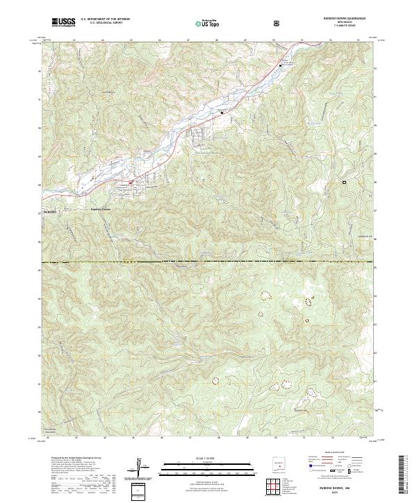 Ruidoso Downs, NM — USGS 7.5-minute topo (2023)