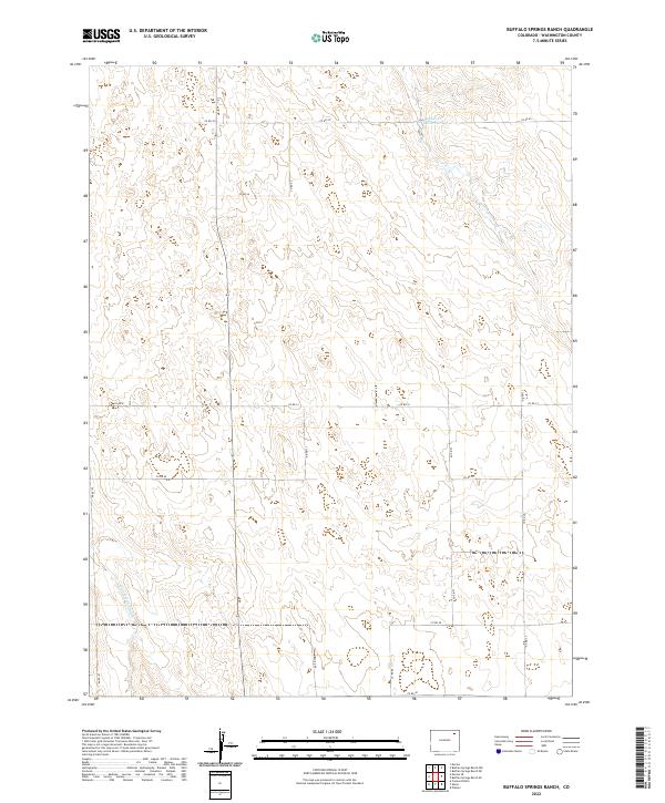 Buffalo Springs Ranch, CO — USGS 7.5-minute topo (2022)