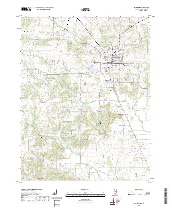 McLeansboro, IL — USGS 7.5-minute topo (2024)