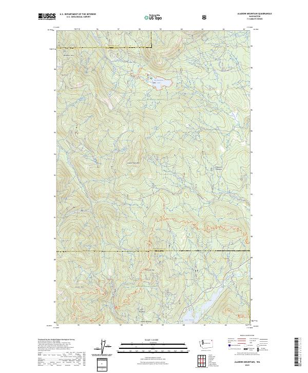 Aladdin Mountain, WA — USGS 7.5-minute topo (2023)